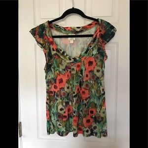 Anthropologie floral top